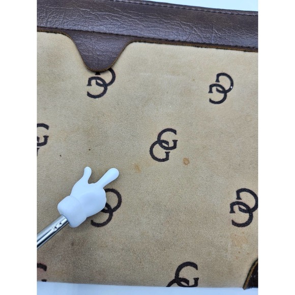 Givenchy Vintage Clutch Handbag Makeup Bag‎ Tan and Brown - Picture 11 of 12